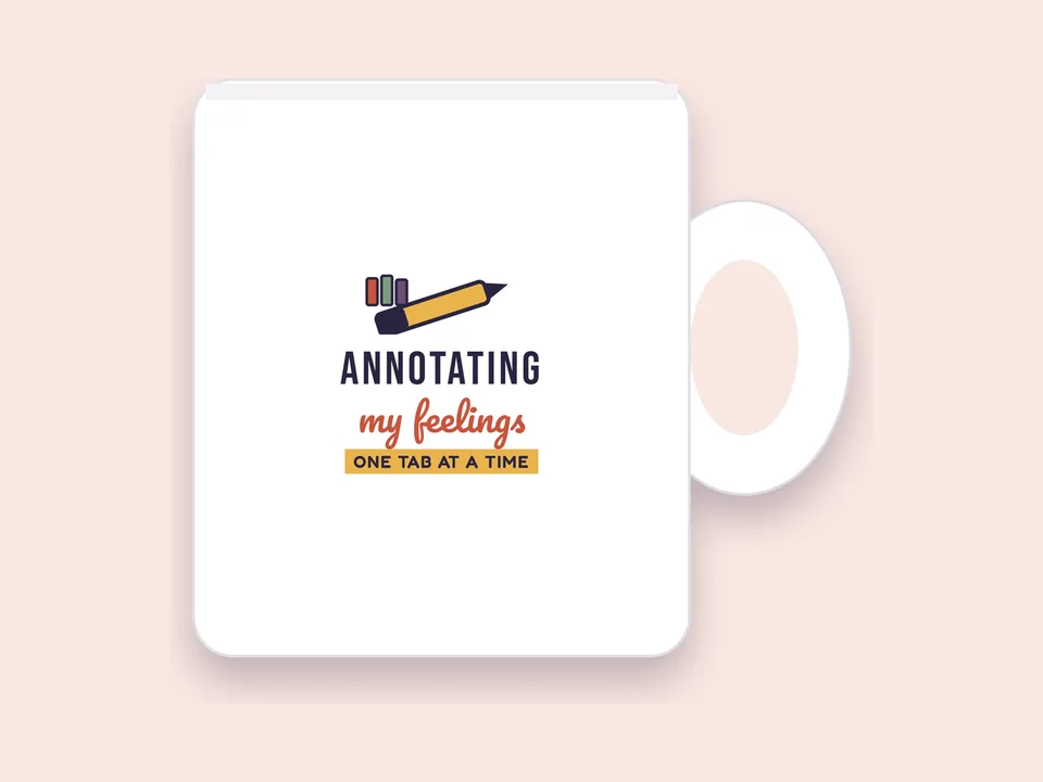 Annotating My Feelings Mug