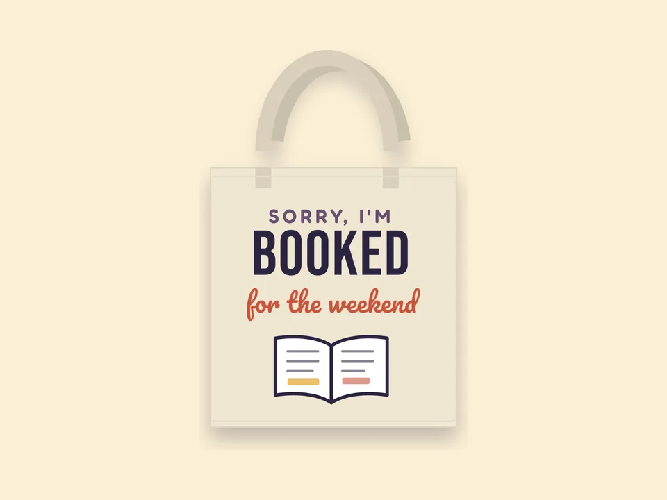 Booked for the Weekend Tote bag